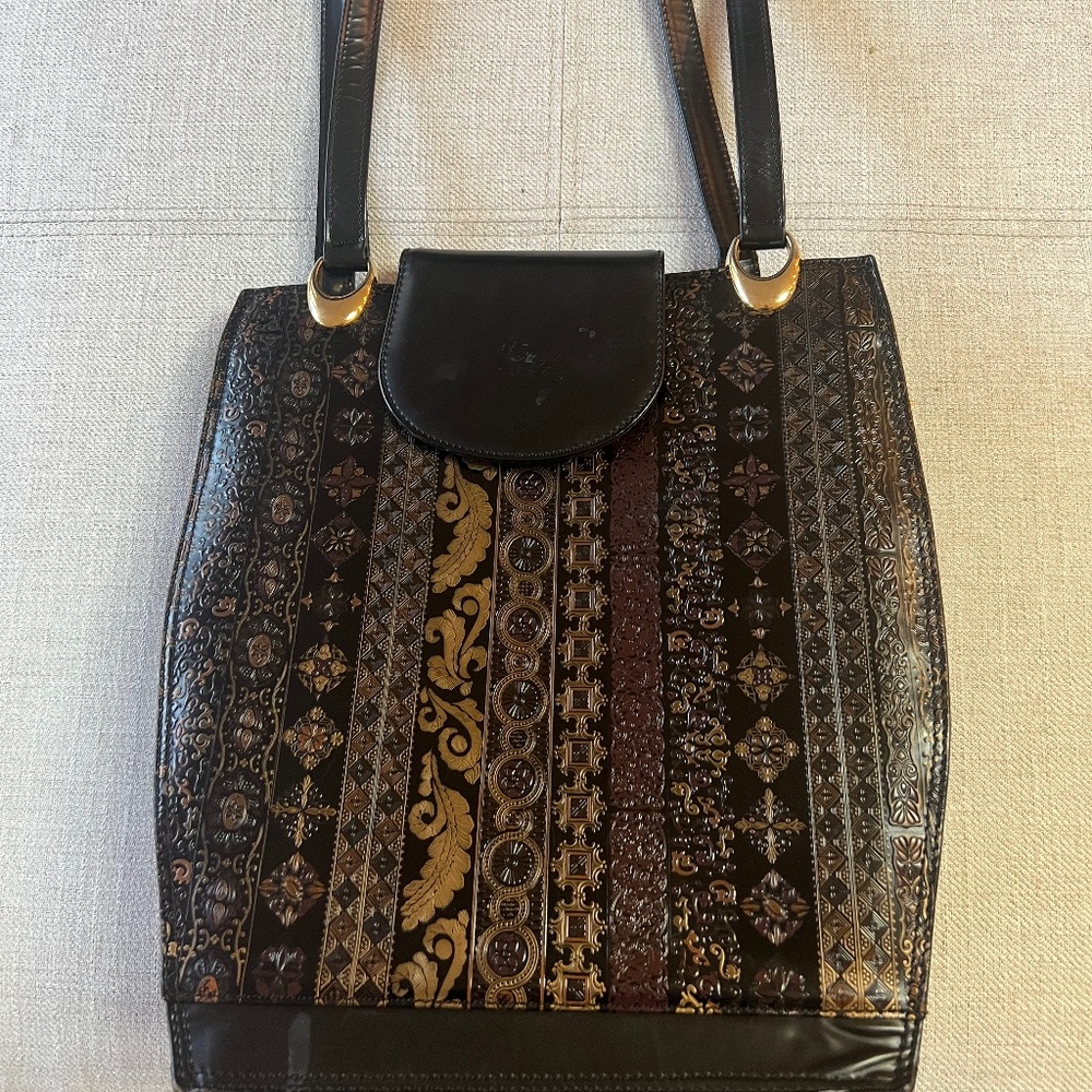 VERA PELLE Calja Italian Leather Handmade Handbag